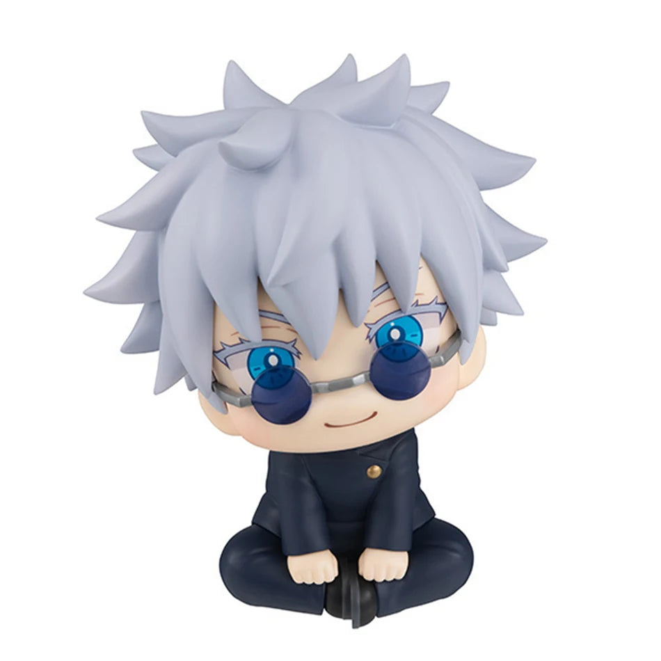 figurines chibi satoru gojo jujutsu kaisen assis 11 cm vue de face