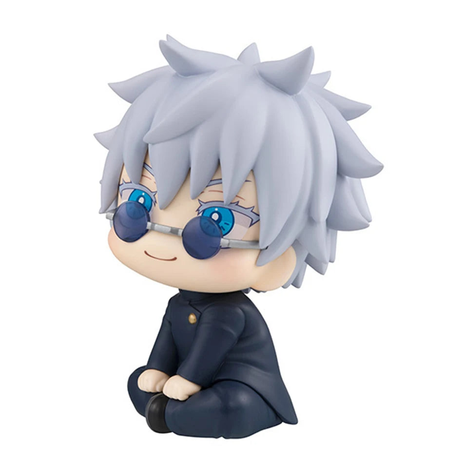 figurines chibi satoru gojo jujutsu kaisen assis 11 cm vue de profil